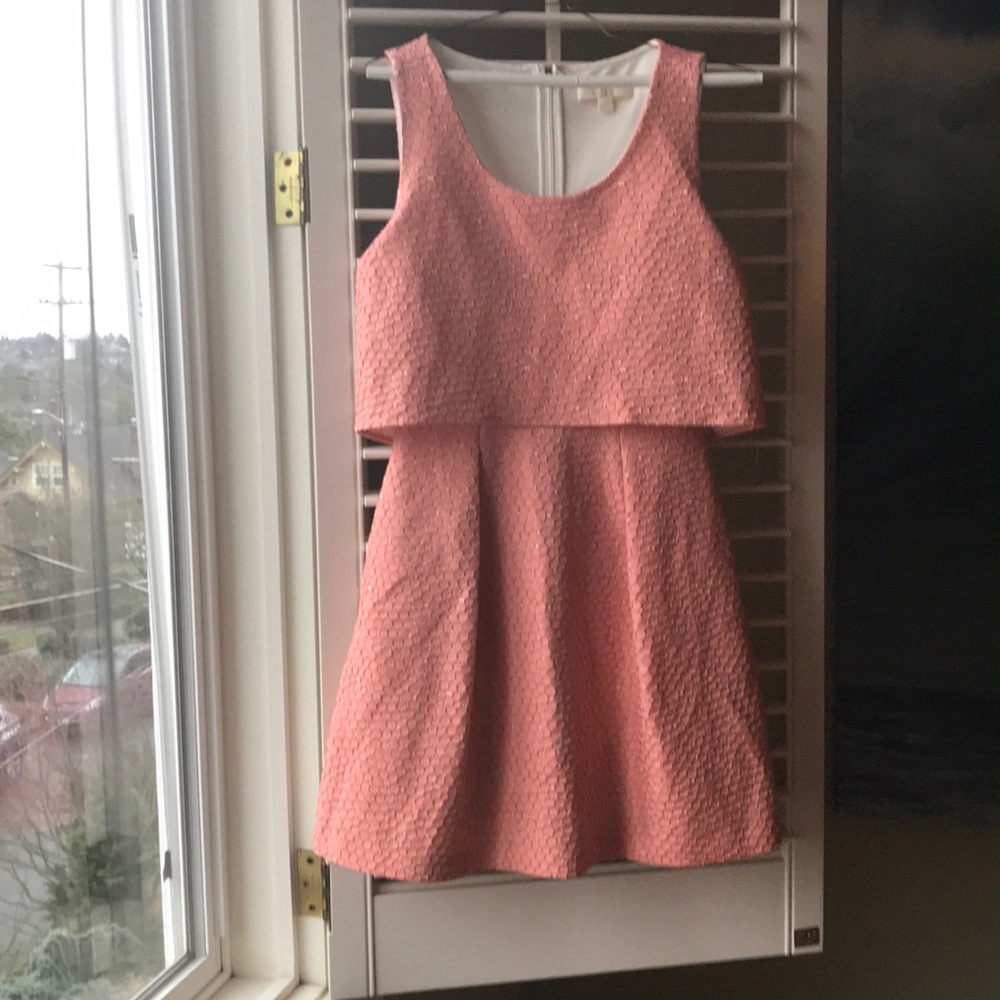 Peach party dress